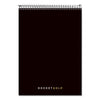TOPS Docket Gold Planner Pad, Project-Management Format, Medium/College Rule, Black Cover, 70 White 8.5 x 11.75 Sheets