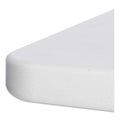 Alera Resin Rectangular Folding Table, Square Edge, 96w x 30d x 29h, Platinum
