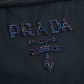 Prada Nylon Tessuto Black Beaded Handle Bag #5807 by Bolt Boutique