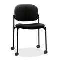 HON VL606 Stacking Guest Chair without Arms, Supports Up to 250 lb, Black
