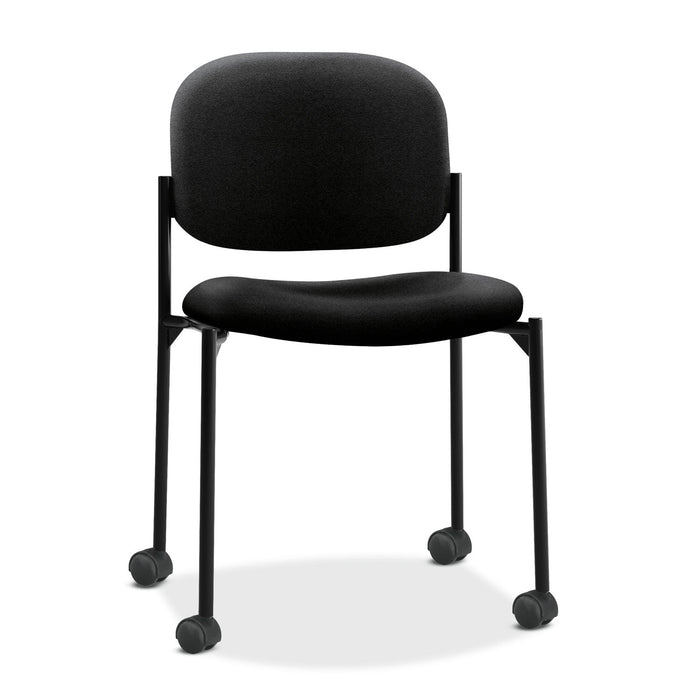 HON VL606 Stacking Guest Chair without Arms, Supports Up to 250 lb, Black