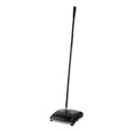 Rubbermaid Dual Action Sweeper, 44" Steel/Plastic Handle, Black/Yellow