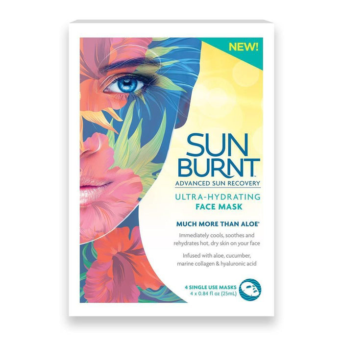 SunBurnt Ultra-Hydrating Face Mask - 4ct/0.84 Fl Oz by Pasteur Pharmacy