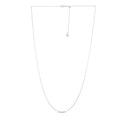 Adjustable Cable Chain in 14k White Gold (1.0mm) by Bids.com