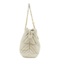 • Chanel Grey Lambskin Chevron Quilted Chain Shoulder Bag 16 Series #5860 by Bolt Boutique