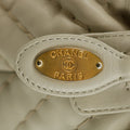 • Chanel Grey Lambskin Chevron Quilted Chain Shoulder Bag 16 Series #5860 by Bolt Boutique