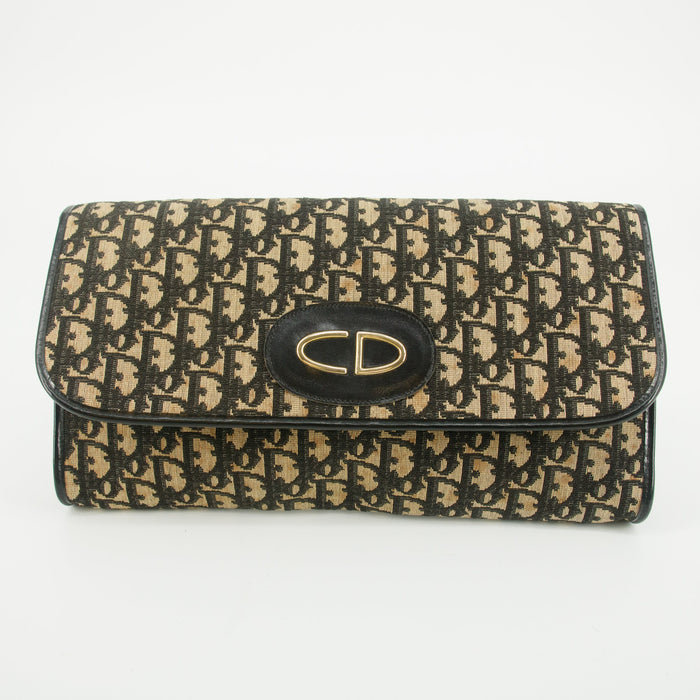 Christian Dior Monogram Canvas Navy Clutch #5873 by Bolt Boutique
