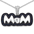 1.02 Carat Genuine Blue Sapphire .925 Sterling Silver Pendant by Bids.com