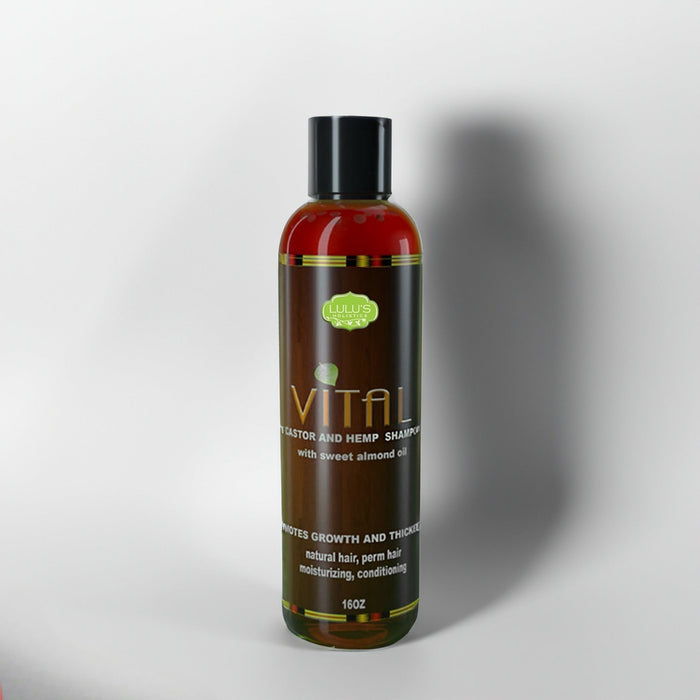 Vital Castor & Hemp Shampoo – Growth & Strength for Dry Scalp by Lulu’s Holistics