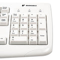 Kensington Pro Fit USB Washable Keyboard, 104 Keys, White