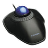 Kensington Orbit Trackball with Scroll Ring, USB 2.0, Left/Right Hand Use, Black/Blue