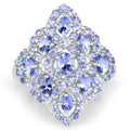 3.31 Carat Genuine Tanzanite .925 Sterling Silver Ring by Bids.com