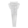 10K White Gold Diamond Cluster Ring (1 Cttw, H-I Color, I1-I2 Clarity) - Size 6-3/4 by Bids.com
