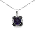 2.38 Carat Genuine Multi Stone .925 Sterling Silver Pendant by Bids.com