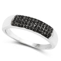0.22 Carat Genuine Black Diamond .925 Sterling Silver Ring by Bids.com