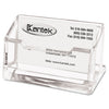 Kantek Acrylic Business Card Holder, Holds 80 Cards, 4 x 1.88 x 2, Clear