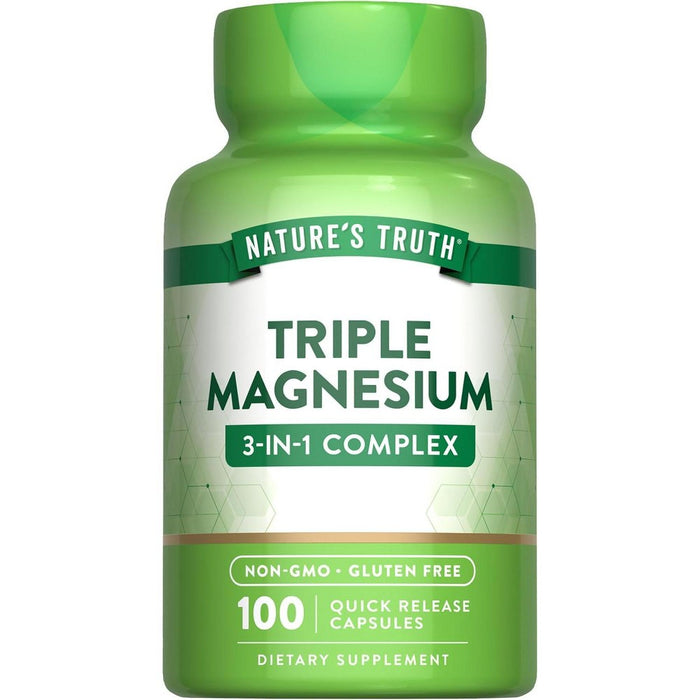 Nature’s Truth® Triple Magnesium Complex 400 mg - 100 Quick Release Capsules by Pasteur Pharmacy
