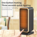 500W Portable Ceramic Space Heater with Safety Tip-Over Protection – Square Design by DailySale