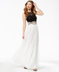Speechless Juniors Lace Infinity-Waist Gown, Various Sizes by Vanessa Jane