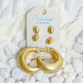 Set Of 3, Perfect Mix Hoop Earrings