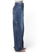 Barrel Baggy Jeans with Draw String by The House of Stylez