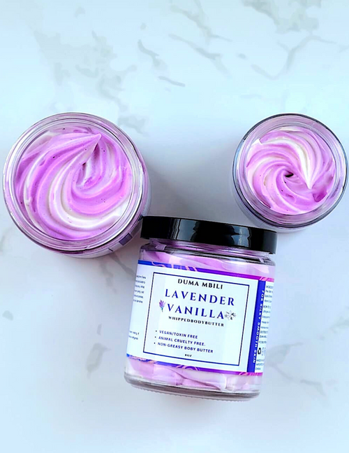 Lavender Vanilla Whipped Body Butter by Duma Mbili LLC