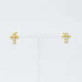 Dainty Cross Stud Earrings