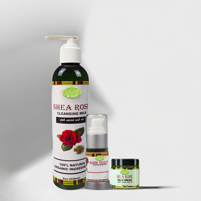 Rose Radiance Skin Trio – Cleanse, Hydrate & Brighten by Lulu’s Holistics
