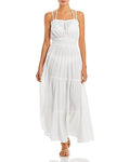 Aqua Swim Tiered Cover-up Maxi Dress by Vanessa Jane