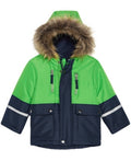 S Rothschild and Co Baby Boys Hooded Colorblocked Jacket by Vanessa Jane
