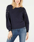 International Concepts Embellished Balloon-Sleeve Sweater by Vanessa Jane