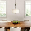 World Imports Bayonne Collection 3-Light Brushed Nickel Inverted Hanging Pendant by Vanessa Jane