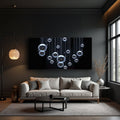 Modern Abstract Bubbles Wall Art by Tailored Canvases