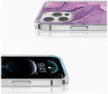 Purple Marble Series Case with Tempered Glass Screen and Camera Protector - iPhone 14 Pro by Zerodamage Sahara Case LLC