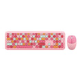 Wireless Keyboard and Mouse Combo with Lime Pink Keys by Zerodamage Sahara Case LLC