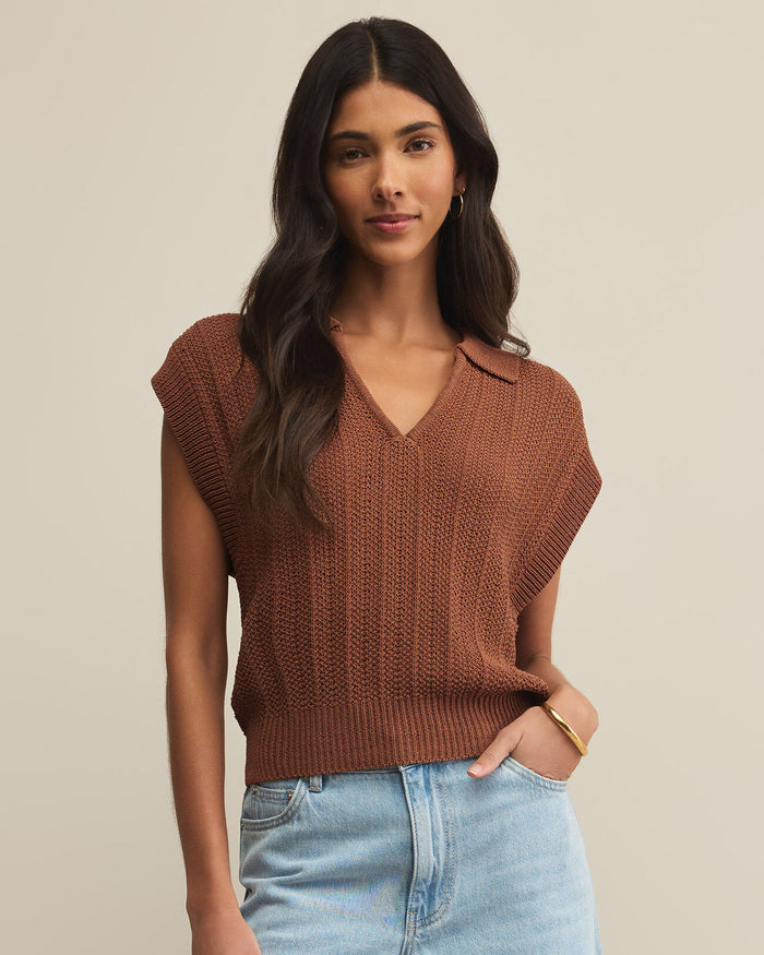 Lauden Polo Top by Boutique 23