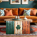 Irish Shamrock Glory Wooden Flag Wall Art by Tailored Canvases