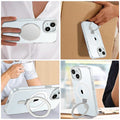 iPhone 15 Clear Kickstand Case with MagSafe | Venture Series by Zerodamage Sahara Case LLC