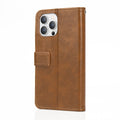 Indy Series Leather Wallet Case - iPhone 14 Pro - CP00354 CP00355 by Zerodamage Sahara Case LLC