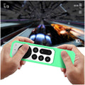 Apple TV 4K Remote Green Glow Silicone Case - Apple AirTag by Zerodamage Sahara Case LLC