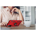 Red Military Kickstand Series Case - Samsung Galaxy S21 FE 5G by Zerodamage Sahara Case LLC