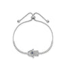 CZ Evil Eye Hamsa Adjustable Bracelet
