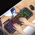 Wired Gaming Keyboard & Mouse Combo - Anti-Ghosting Multi-Key, 7-RGB Backlights by Zerodamage Sahara Case LLC