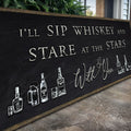 Sip Whiskey With You Bar Sign II by Tailored Canvases