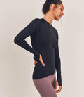 Cool Touch Raglan w/ Mesh Sleeve - Black by Boutique 23