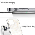 White Marble Series Case - iPhone 13 Pro by Zerodamage Sahara Case LLC