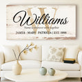 Personalized Family Sign XI by Tailored Canvases