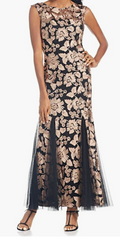 Alex Evenings Women's Embroidered Dress with Illusion Neckline, Size 18 by Vanessa Jane