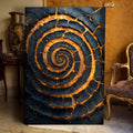Black and Gold Spiral Wall Art by Tailored Canvases