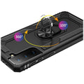 Black Military Kickstand Series Case - Samsung Galaxy S21 FE 5G by Zerodamage Sahara Case LLC